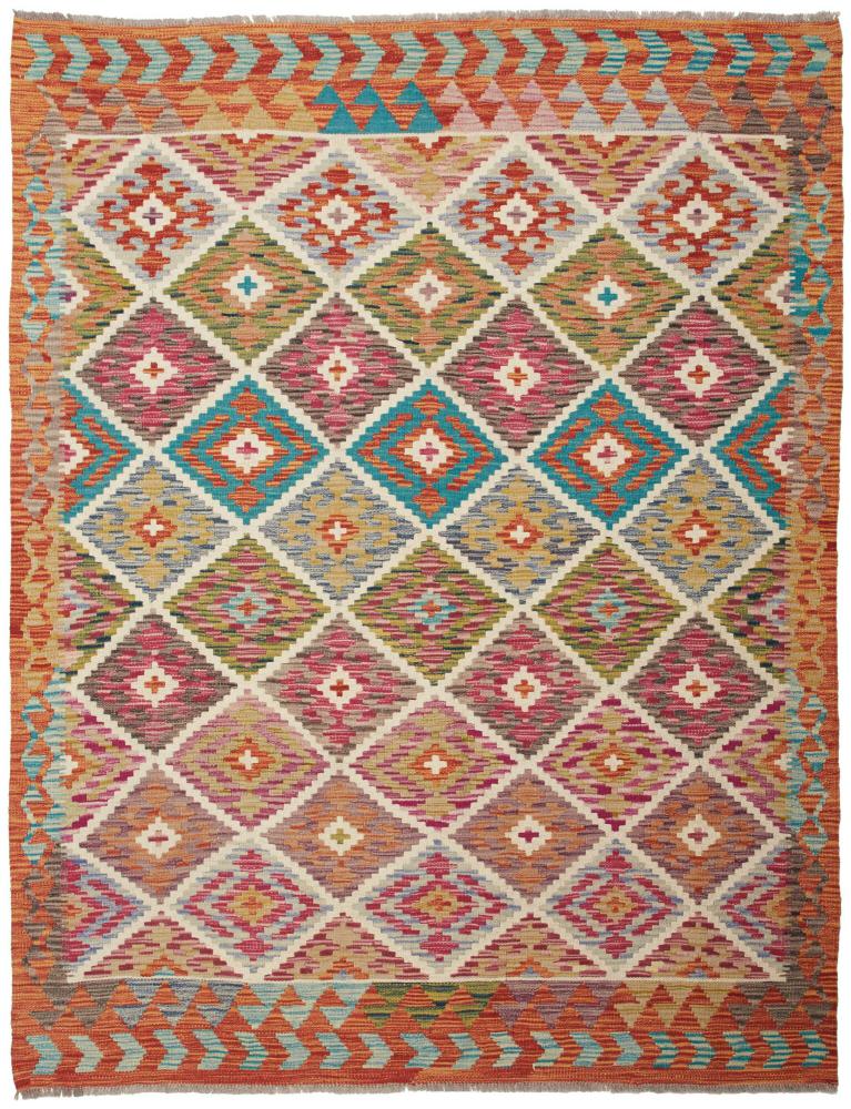 Tapete afegão Kilim Afegão 195x148 195x148, Tapete persa Tecido à mão