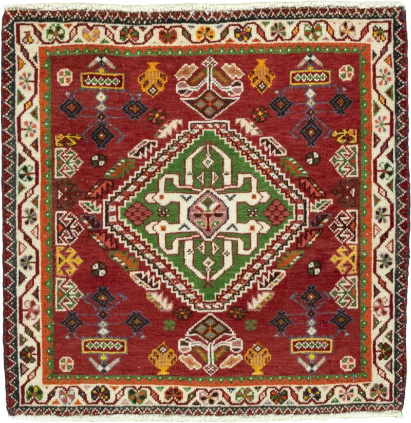 Persian Rug Shiraz 55x56 55x56, Persian Rug Knotted by hand