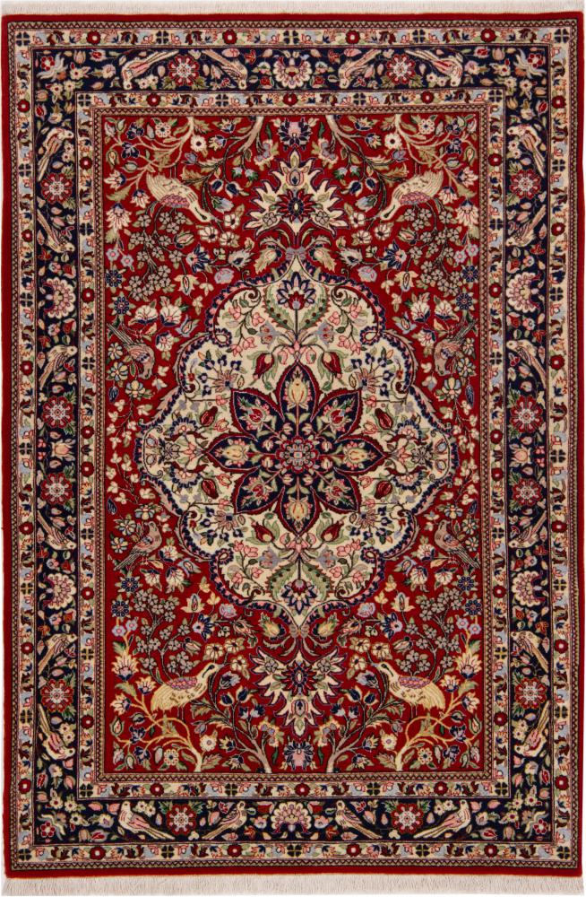Persian Rug Qum Silk Warp 151x99 151x99, Persian Rug Knotted by hand