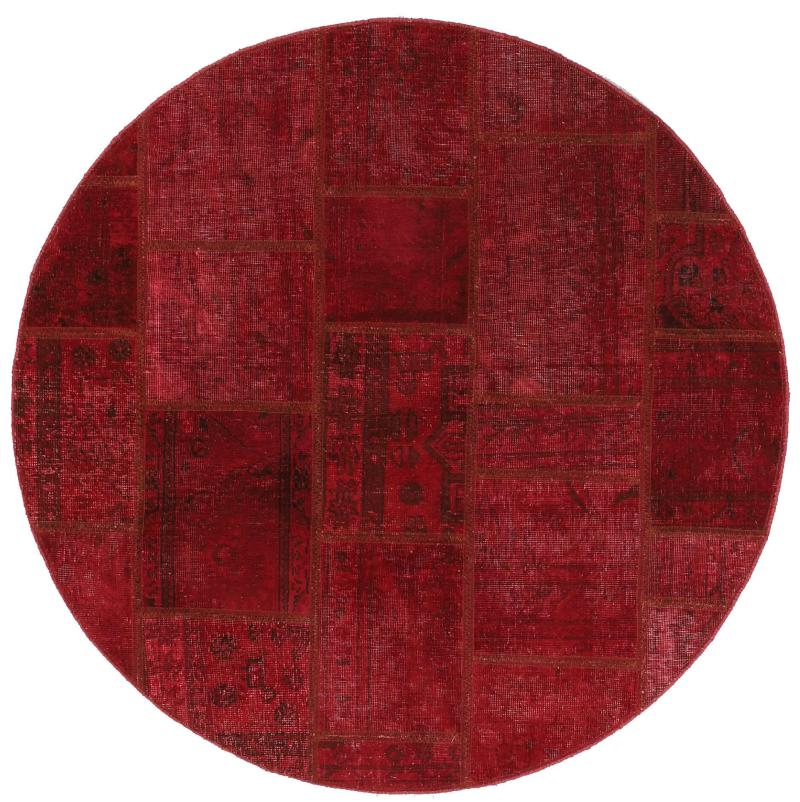 Persisk tæppe Patchwork 151x149 151x149, Persisk tæppe Knyttet i hånden