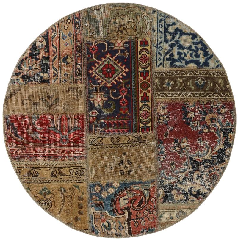 Dywan perski Patchwork 99x101 99x101, Dywan perski Ręcznie tkane