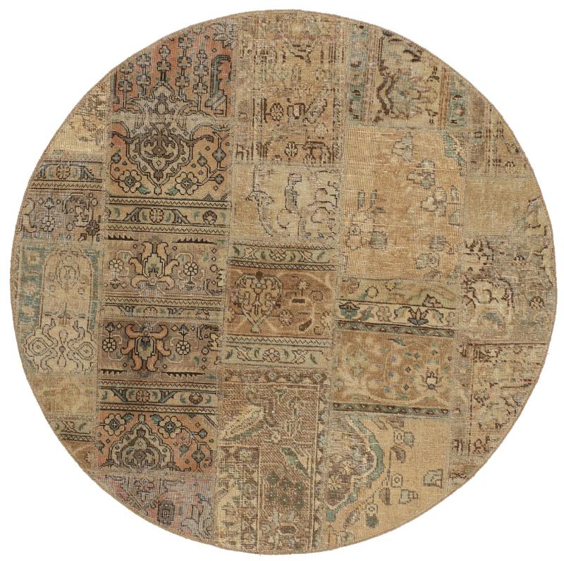 Tapis persan Patchwork 151x151 151x151, Tapis persan Noué à la main