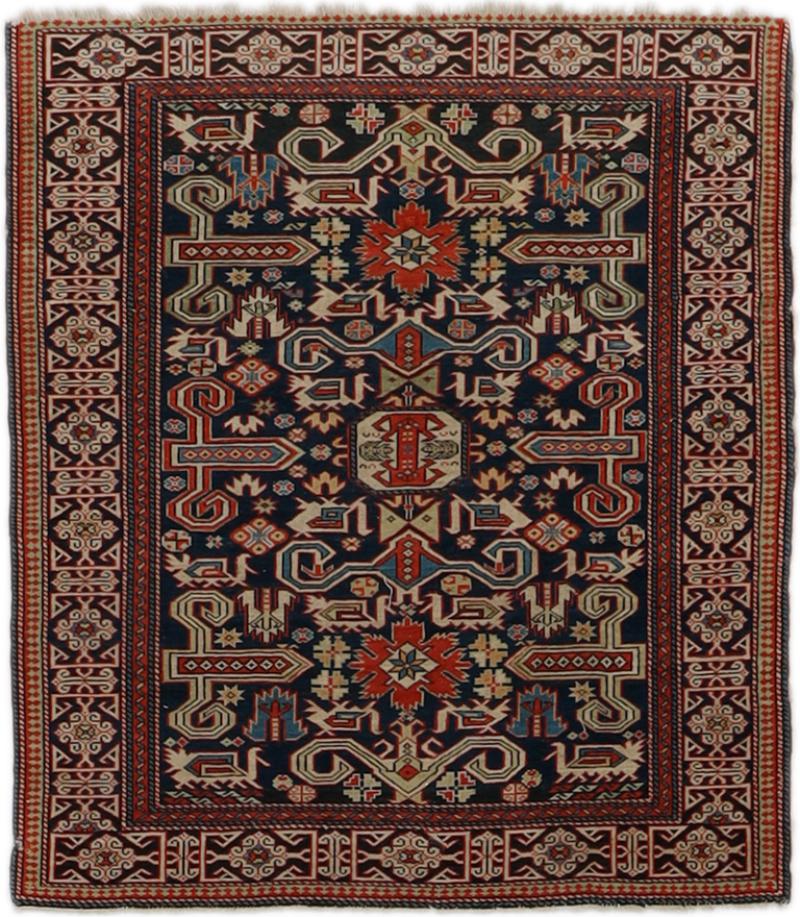 Tappeto russo Russia Antico 104x87 104x87, Tappeto persiano Annodato a mano