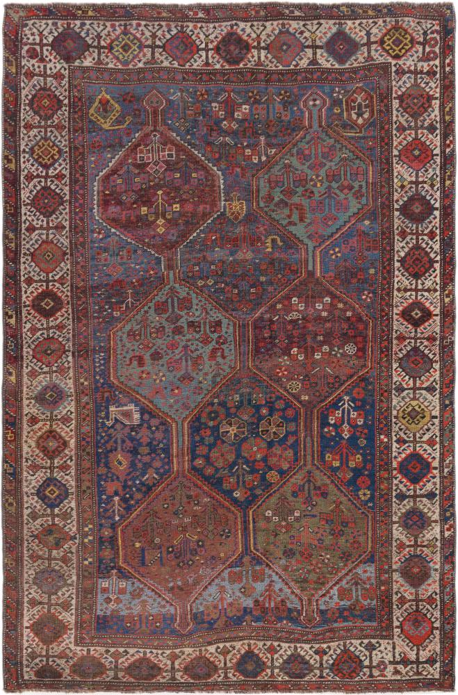 Perserteppich Ghashghai Antik 250x165 250x165, Perserteppich Handgeknüpft