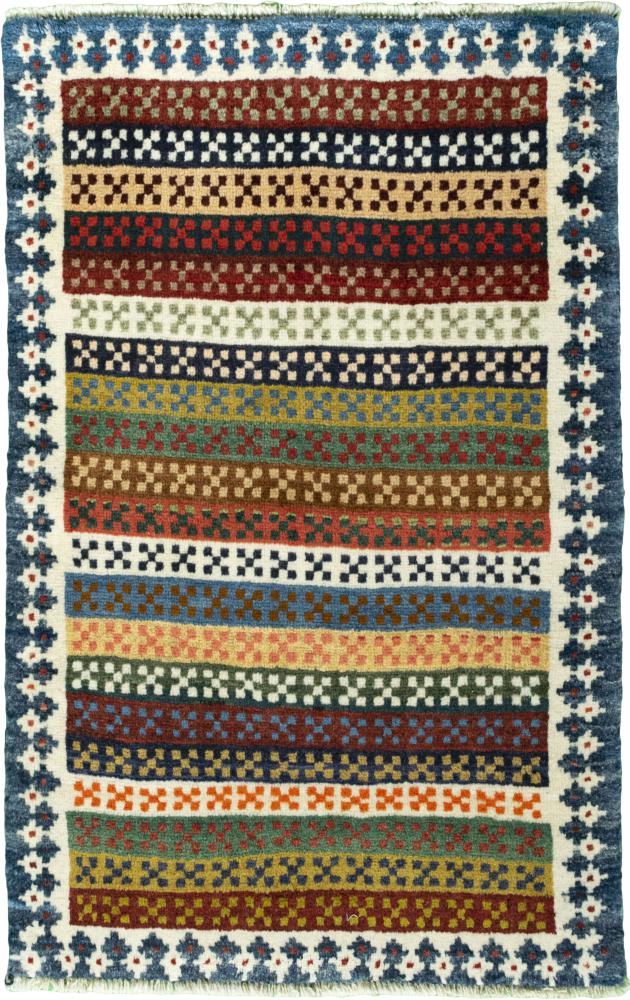 Persian Rug Persian Gabbeh Ghashghai 98x61 98x61, Persian Rug Knotted by hand
