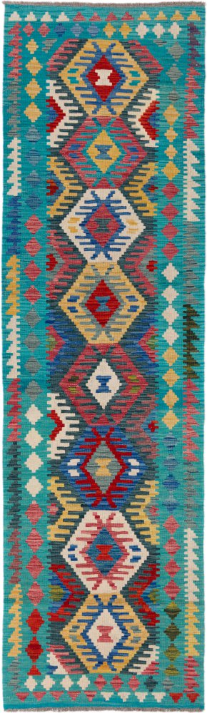 Afghan rug Kilim Afghan 9'10"x2'9" 9'10"x2'9", Persian rug Handwoven