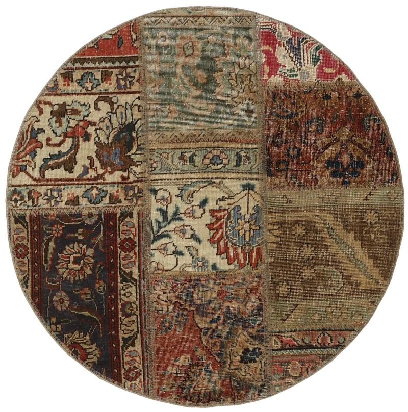 Dywan perski Patchwork 99x101 99x101, Dywan perski Ręcznie tkane