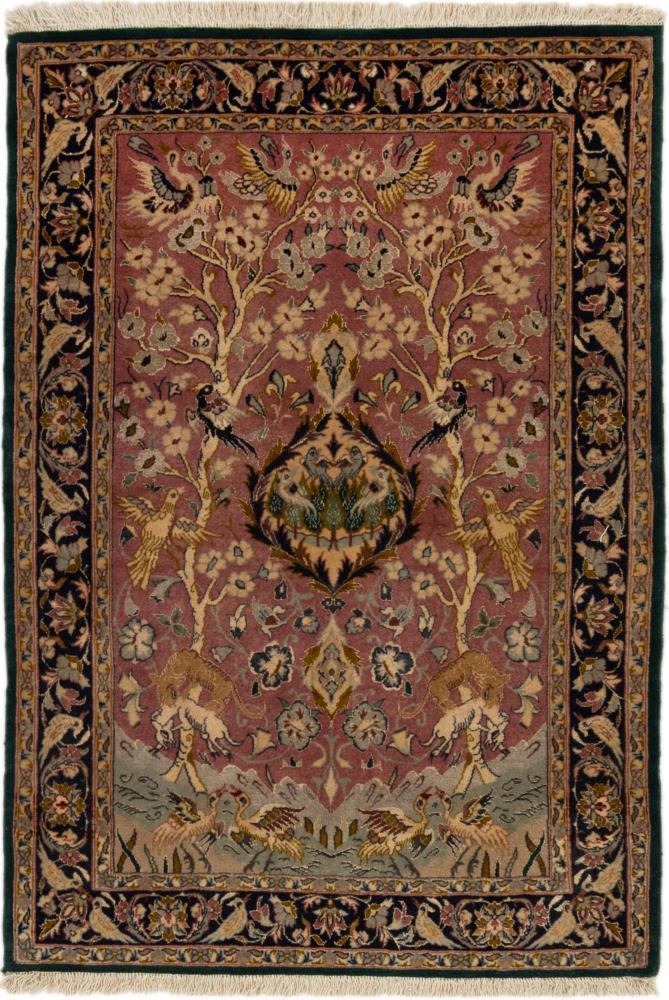 Perzisch tapijt Isfahan Zijden Pool 104x72 104x72, Perzisch tapijt Handgeknoopte