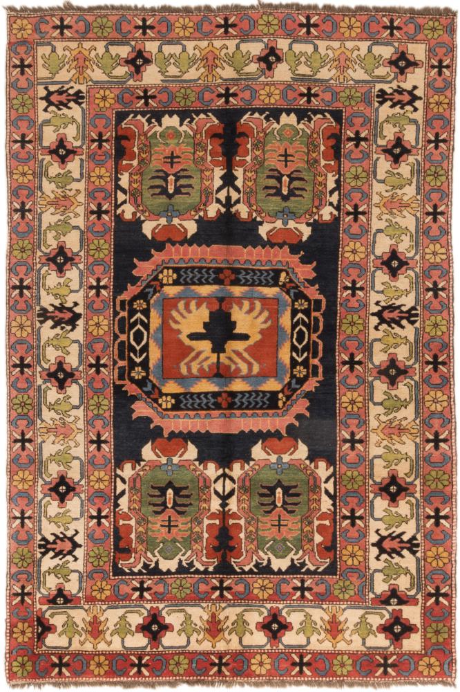 Russian rug Russia Old 7'10"x5'5" 7'10"x5'5", Persian Rug Knotted by hand