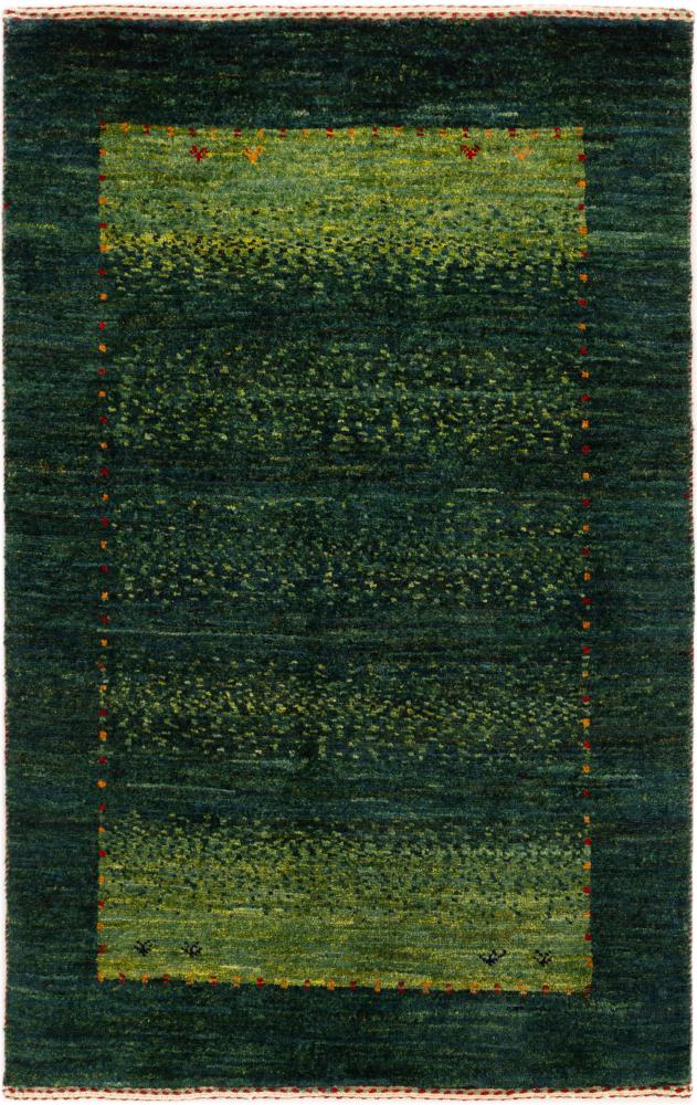 Alfombra persa Persia Gabbeh Loribaft Atash 90x59 90x59, Alfombra persa Anudado a mano