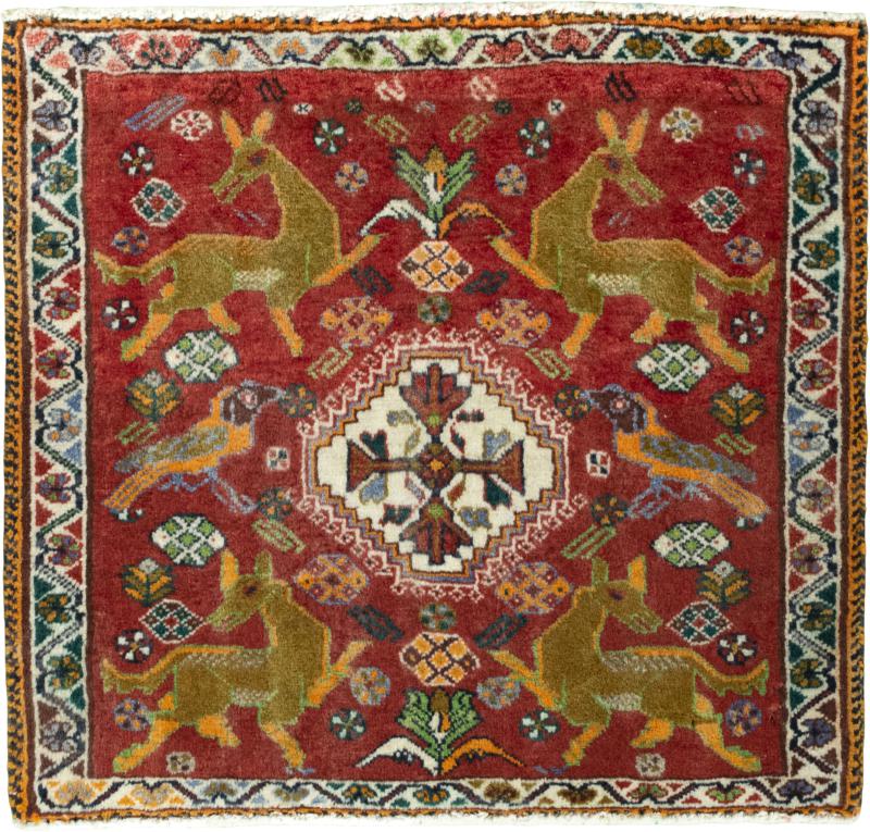 Persian Rug Shiraz 59x66 59x66, Persian Rug Knotted by hand