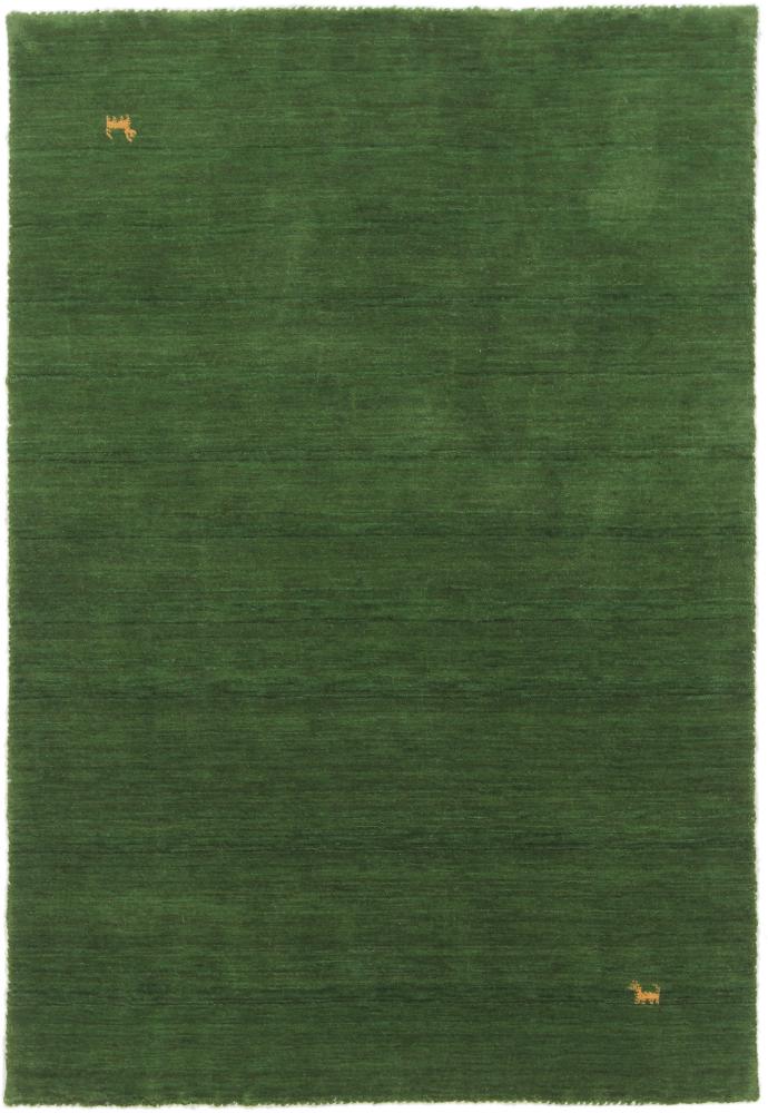 Tapete indiano Loom Gabbeh Green 176x121 176x121, Tapete persa Loom Atado à mão 