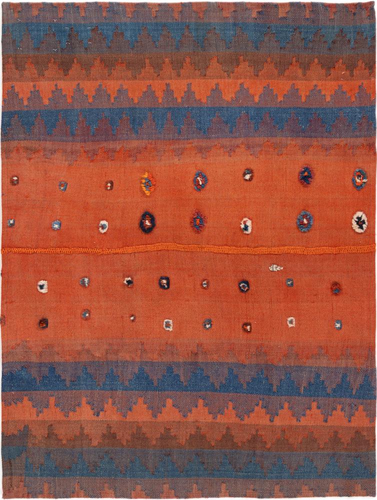 Persisk tæppe Kelim Fars Jajim Gamle 128x96 128x96, Persisk tæppe Håndvævet