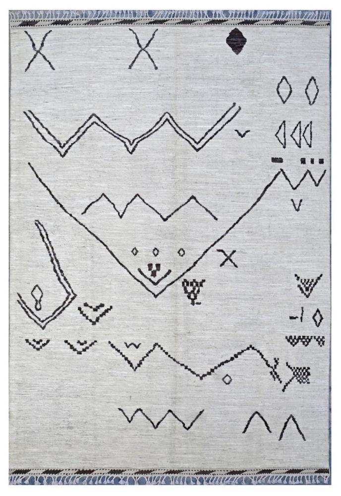 Pakistani rug Berber Contemporary 11'2"x8'3" 11'2"x8'3", Persian rug Hand-knotted