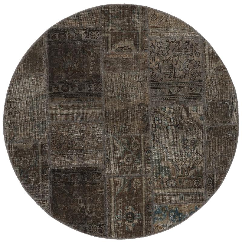 Tapis persan Patchwork 151x149 151x149, Tapis persan Noué à la main