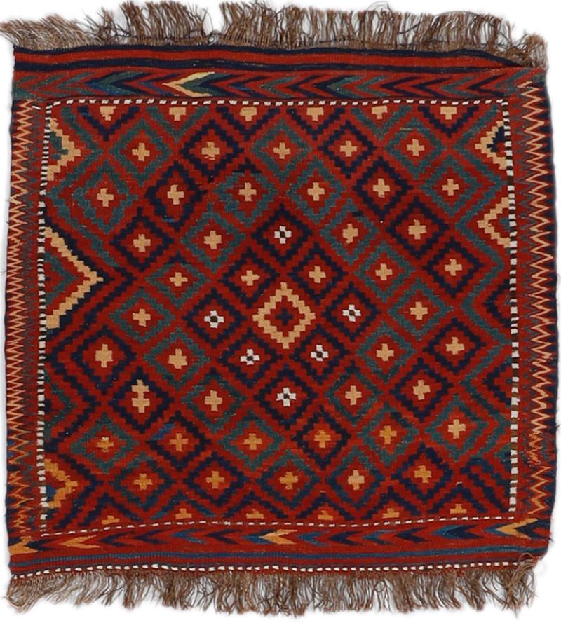 Afghan rug Uzbek Kilim 85x83 85x83, Persian Rug Knotted by hand