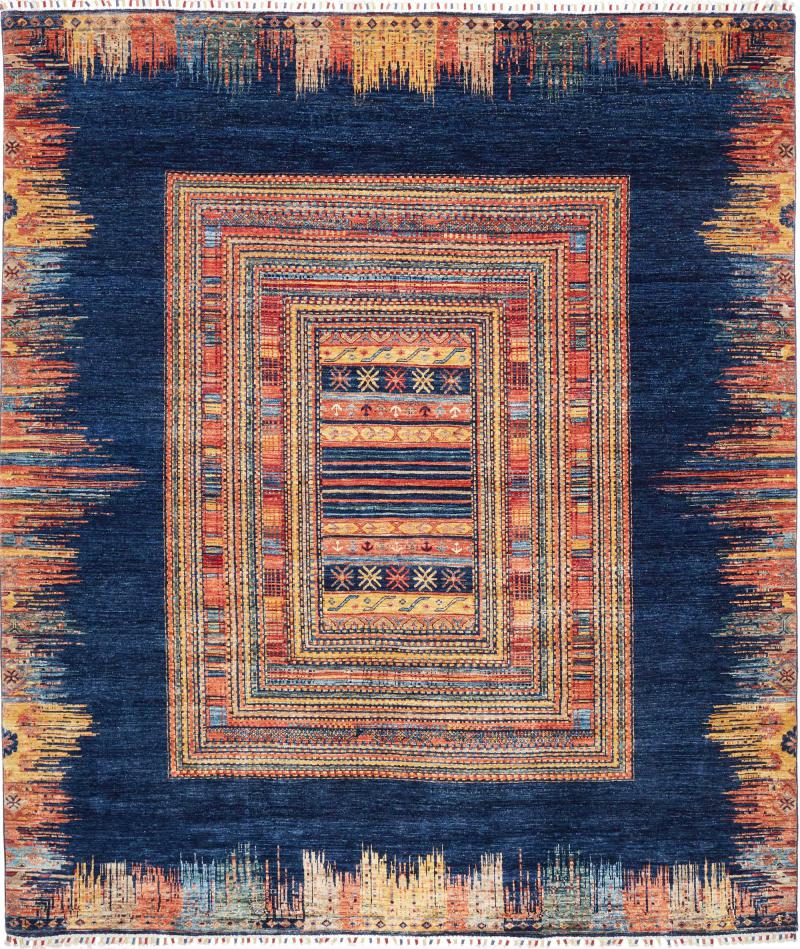 Pakistani rug Design Arijana 9'6"x8'4" 9'6"x8'4", Persian Rug Knotted by hand