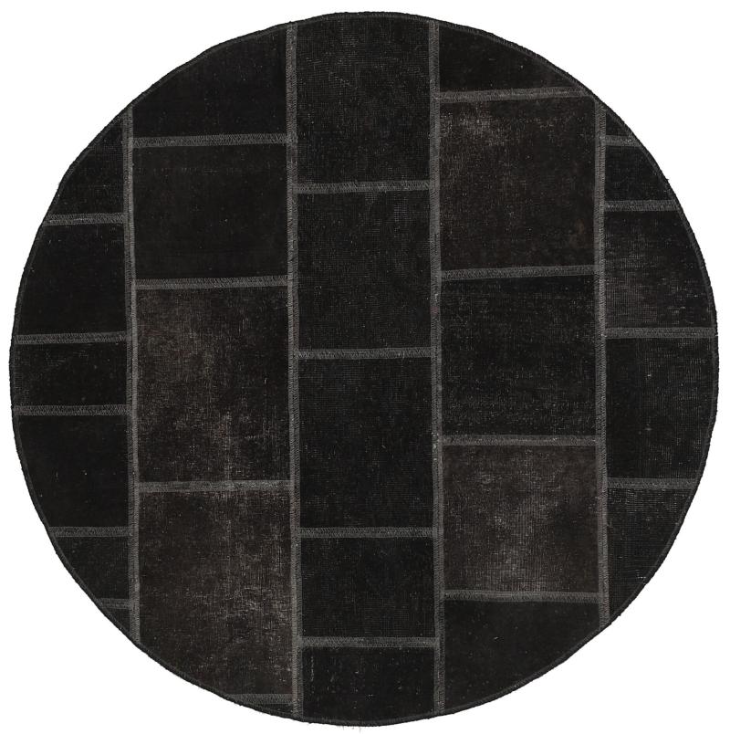 Persisk tæppe Patchwork 151x149 151x149, Persisk tæppe Knyttet i hånden