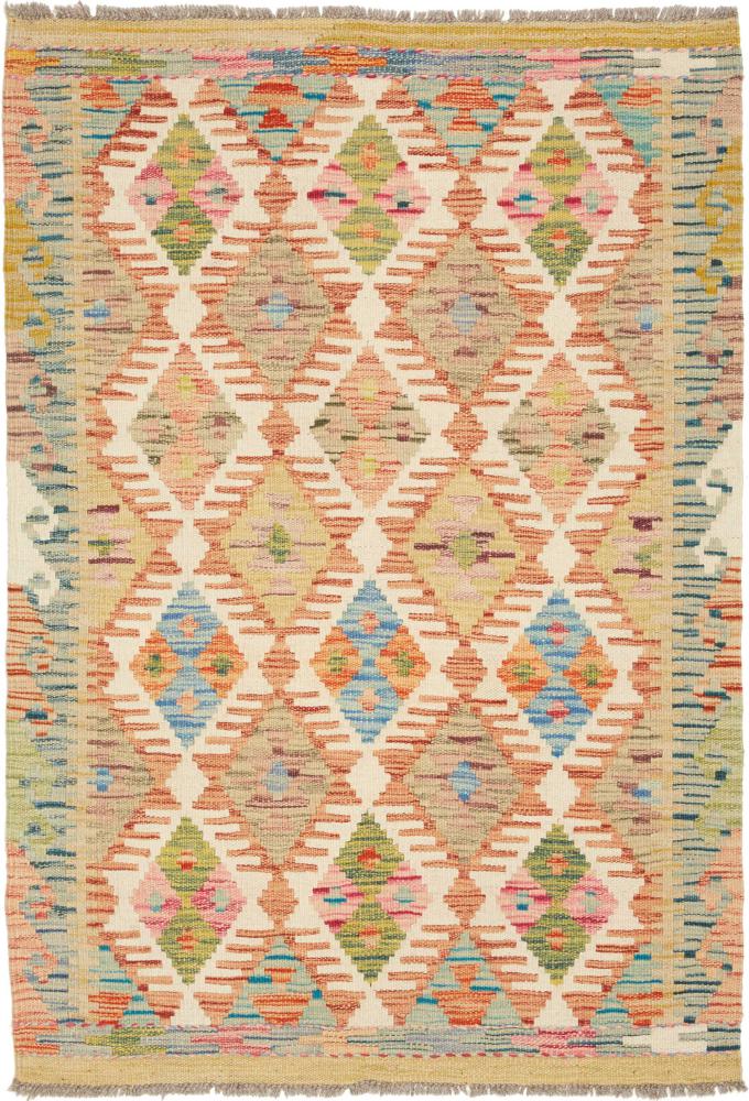 Afghanischer Teppich Kelim Afghan 4'0"x2'9" 4'0"x2'9", Perserteppich Handgewebt