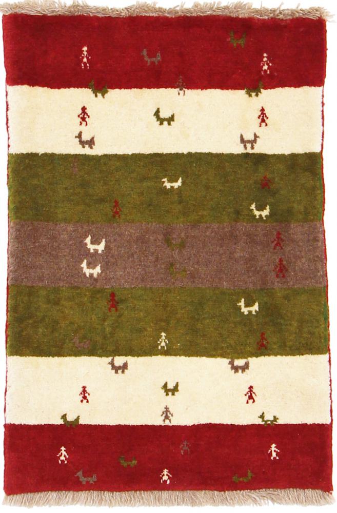 Tapete persa Ghashghai 88x61 88x61, Tapete persa Atado à mão