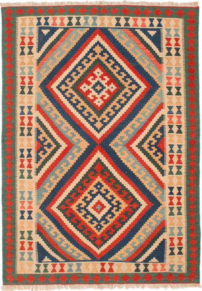 Tapete persa Kilim Fars 212x149 212x149, Tapete persa Tecido à mão