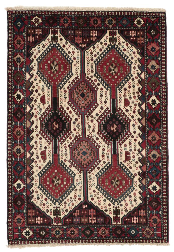 Tapis persan Yalameh 151x101 151x101, Tapis persan Noué à la main