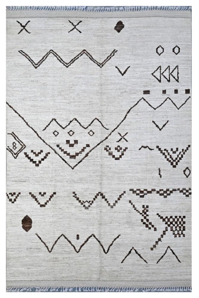 Pakistanischer Teppich Berber Contemporary 344x249 344x249, Perserteppich Handgeknüpft