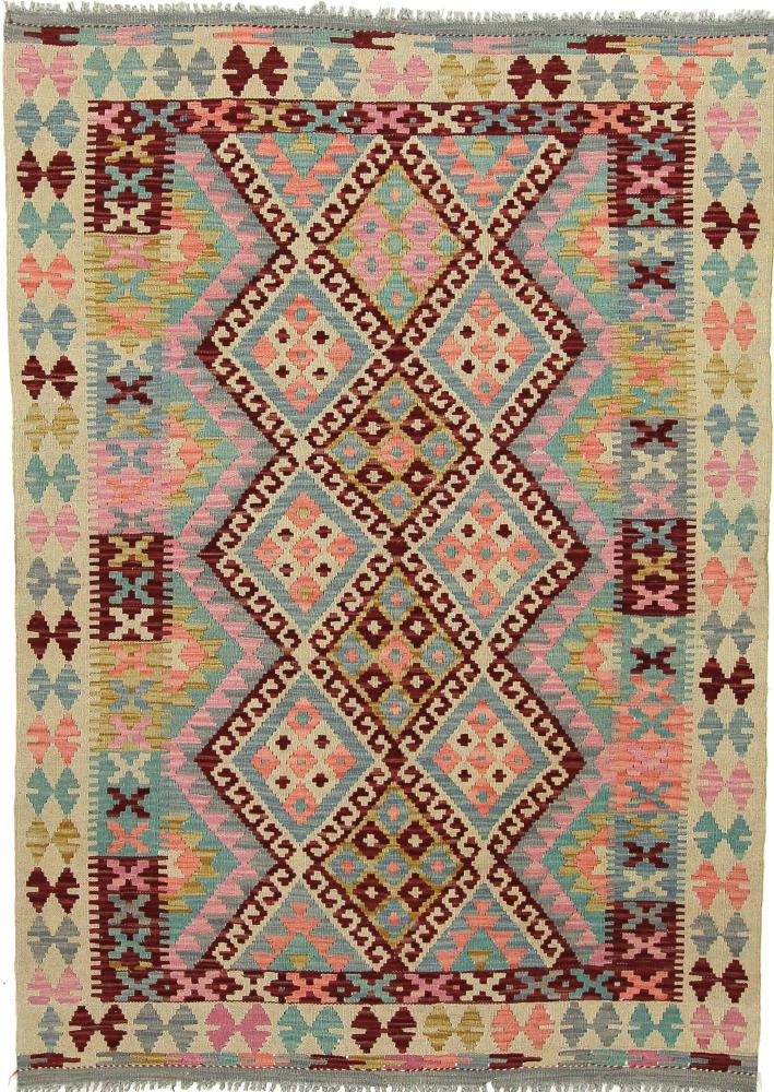 Afgán szőnyeg Kilim Afgán 174x124 174x124, Perzsa szőnyeg szőttesek