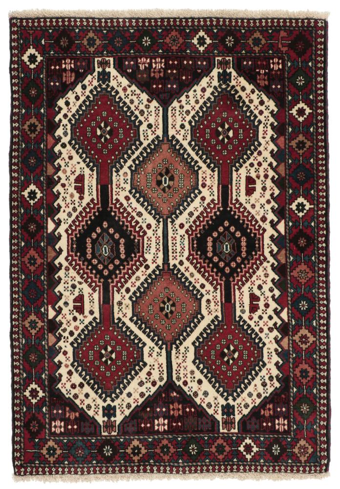 Tapis persan Yalameh 151x106 151x106, Tapis persan Noué à la main