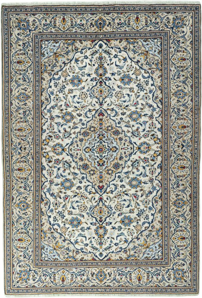 Tapis persan Kashan 294x202 294x202, Tapis persan Noué à la main