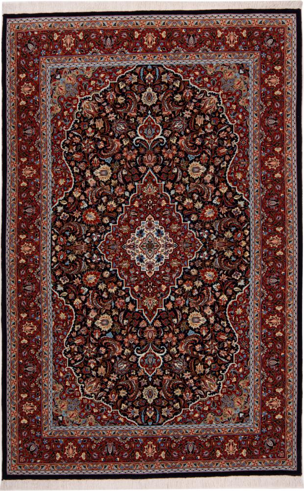 Persian Rug Ilam Silk Warp 5'6"x3'7" 5'6"x3'7", Persian Rug Knotted by hand
