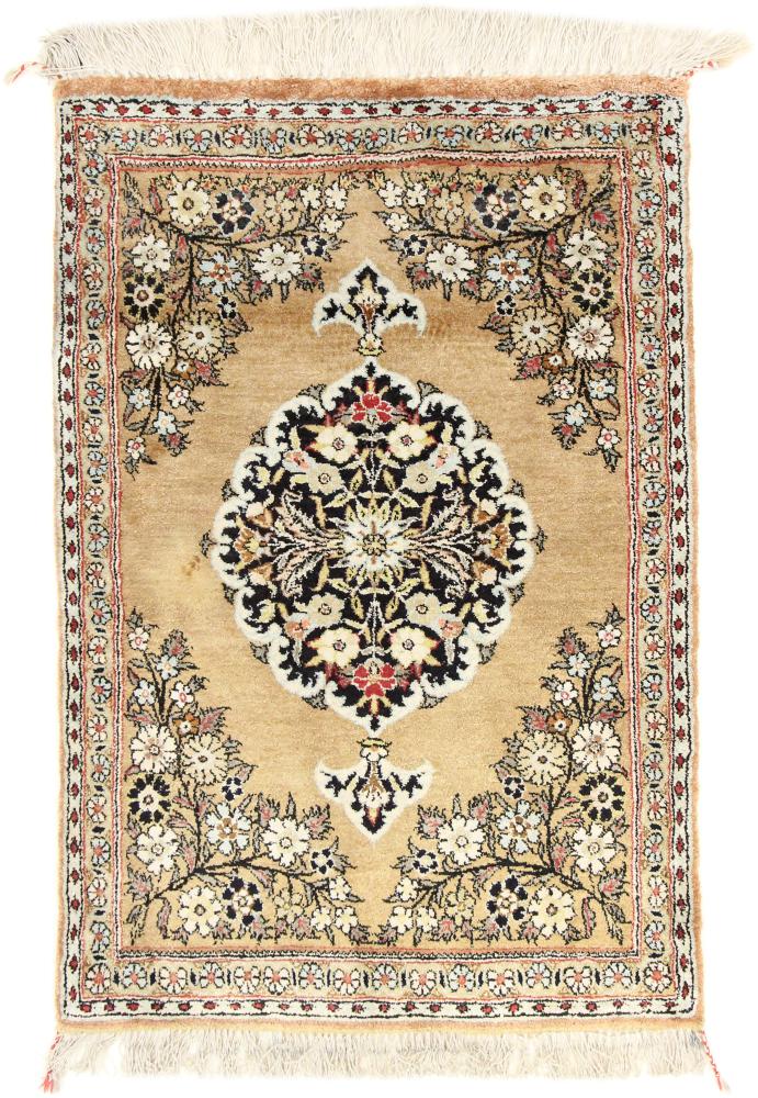 Persisk tæppe Ghom Silke 83x57 83x57, Persisk tæppe Knyttet i hånden