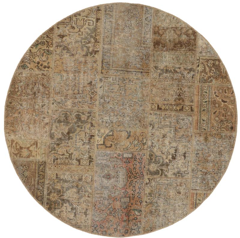 Perzisch tapijt Patchwork 199x201 199x201, Perzisch tapijt Handgeknoopte