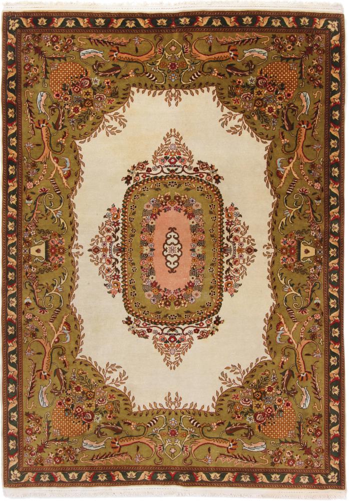  Tabriz 197x143 197x143, Persian Rug Knotted by hand