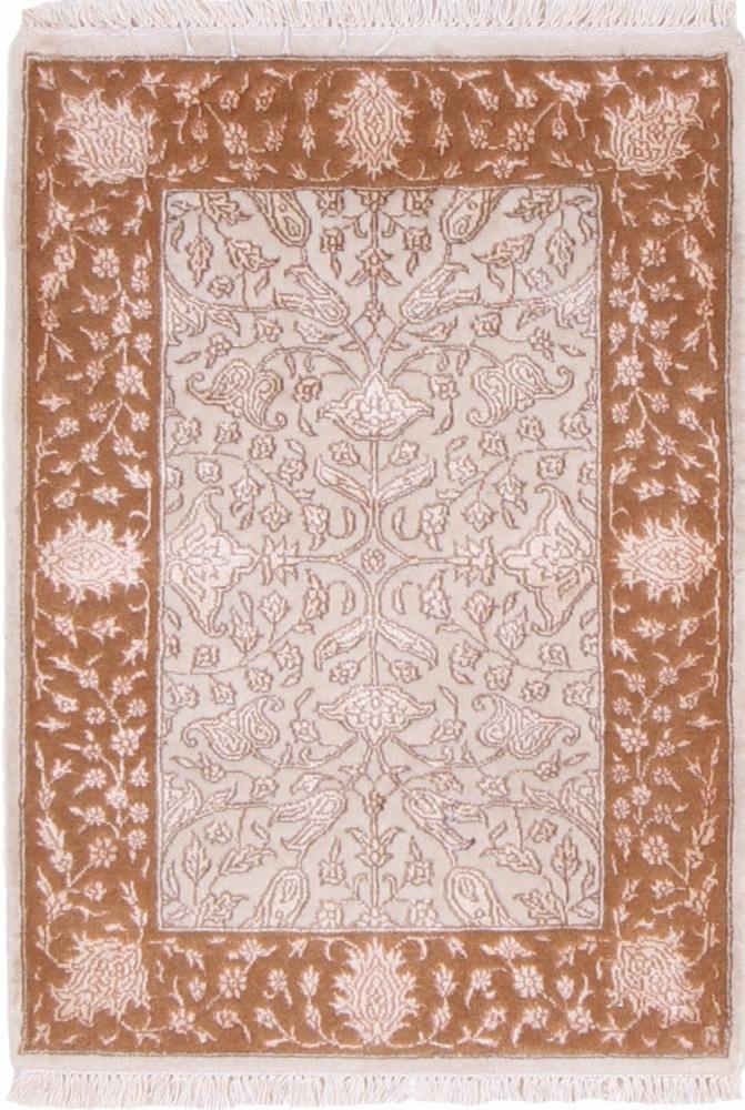 Indiaas tapijt Indo Tabriz 88x61 88x61, Perzisch tapijt Handgeknoopte