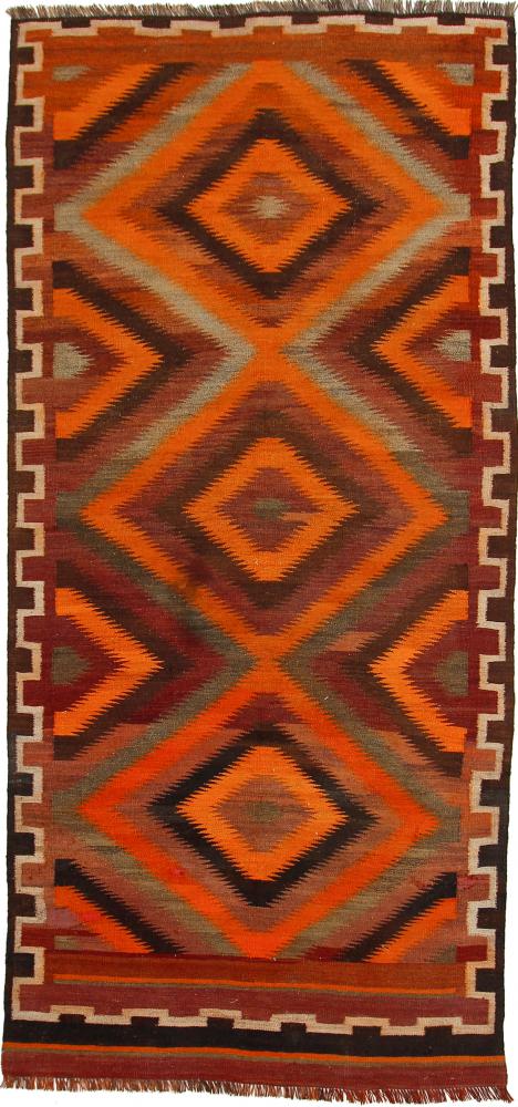 Tapete persa Kilim Fars Azerbaijan Antigo 305x145 305x145, Tapete persa Tecido à mão