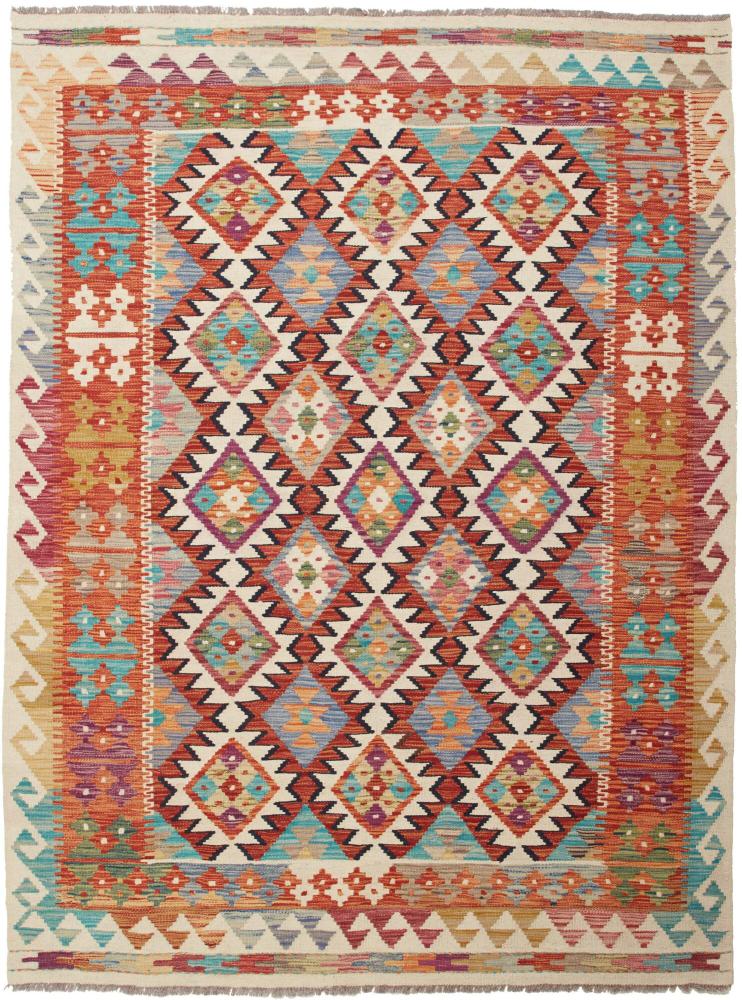 Tapete afegão Kilim Afegão 197x146 197x146, Tapete persa Tecido à mão