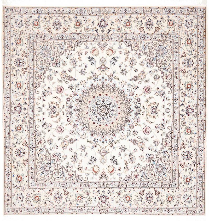 Persialainen matto Nain 6La 201x195 201x195, Persialainen matto Solmittu käsin