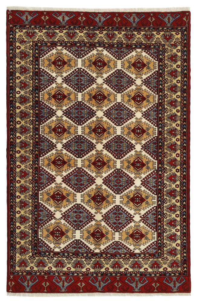 Perzisch tapijt Turkaman 8'0"x5'3" 8'0"x5'3", Perzisch tapijt Handgeknoopte