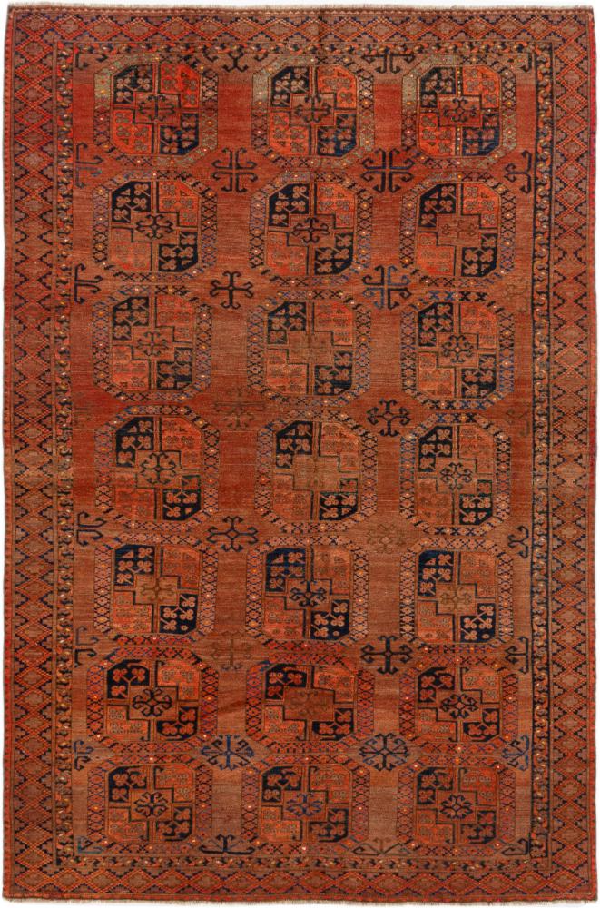 Afghan rug Afghan Bukhara Old 270x182 270x182, Persian Rug Knotted by hand