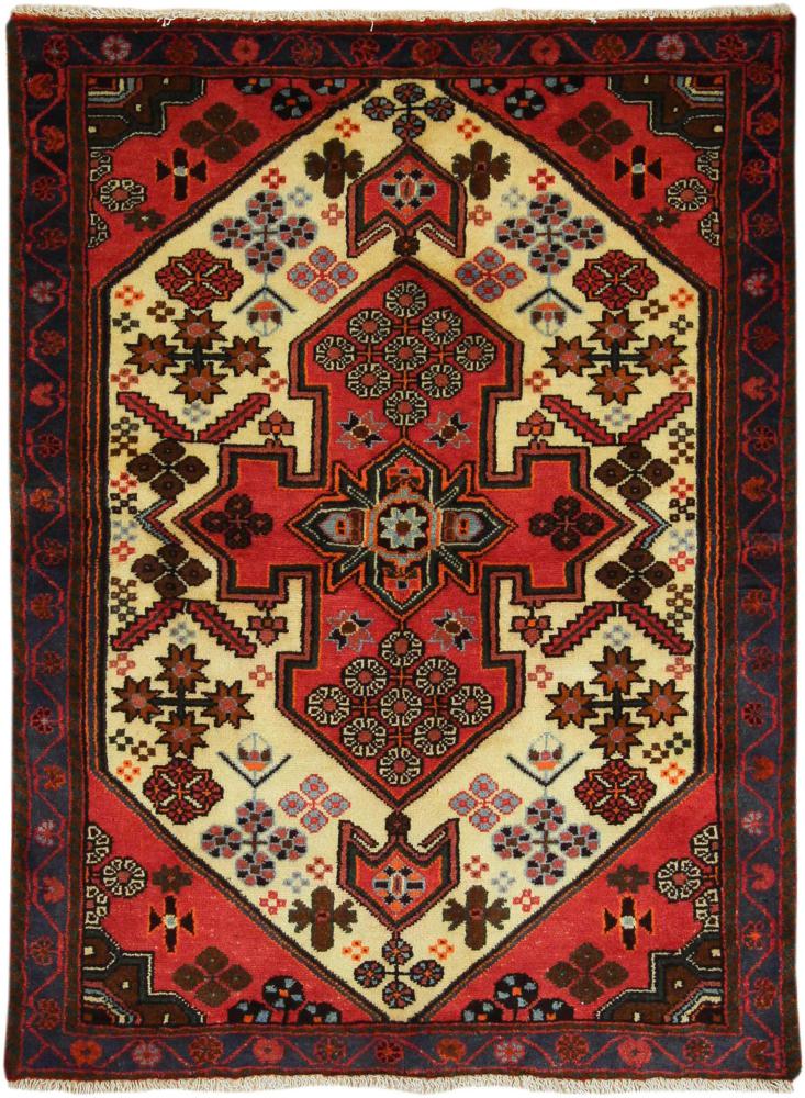 Persisk tæppe Hamadan 138x104 138x104, Persisk tæppe Knyttet i hånden