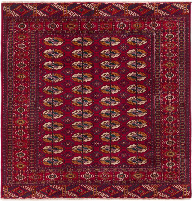 Persian Rug Turkaman 158x150 158x150, Persian Rug Knotted by hand