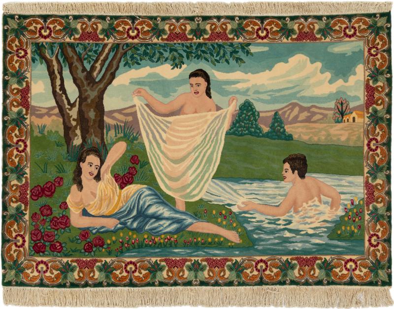 Persian Rug Tabriz 105x149 105x149, Persian Rug Knotted by hand