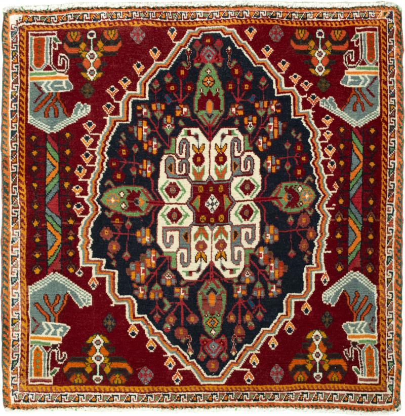 Persisk matta Shiraz 76x73 76x73, Persisk matta Knuten för hand
