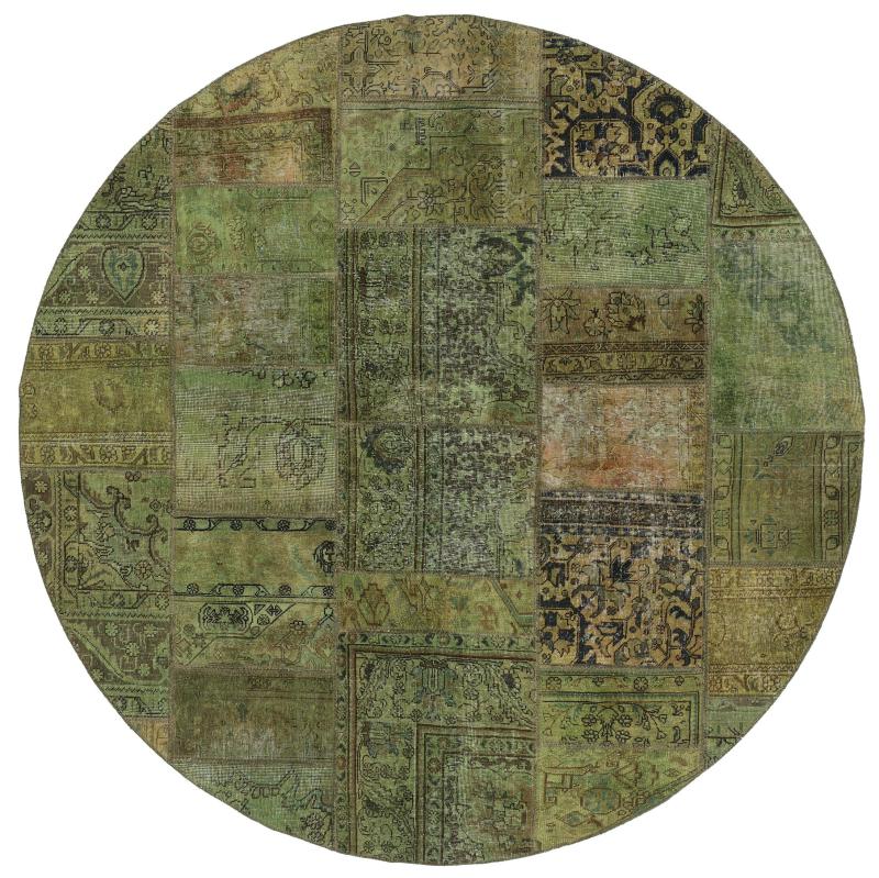 Περσικό χαλί Patchwork 250x250 250x250, Περσικό χαλί Οι κόμποι έγιναν με το χέρι