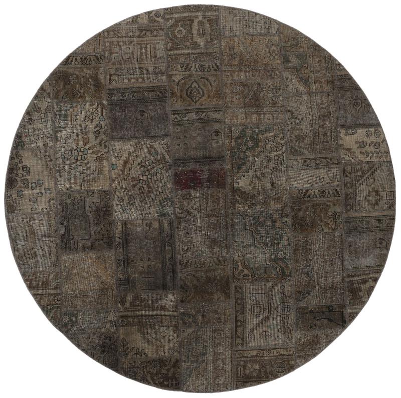 Περσικό χαλί Patchwork 249x251 249x251, Περσικό χαλί Οι κόμποι έγιναν με το χέρι