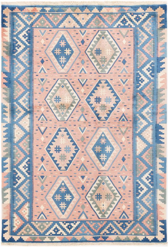 Chinesischer Teppich China 6'7"x4'7" 6'7"x4'7", Perserteppich Handgewebt