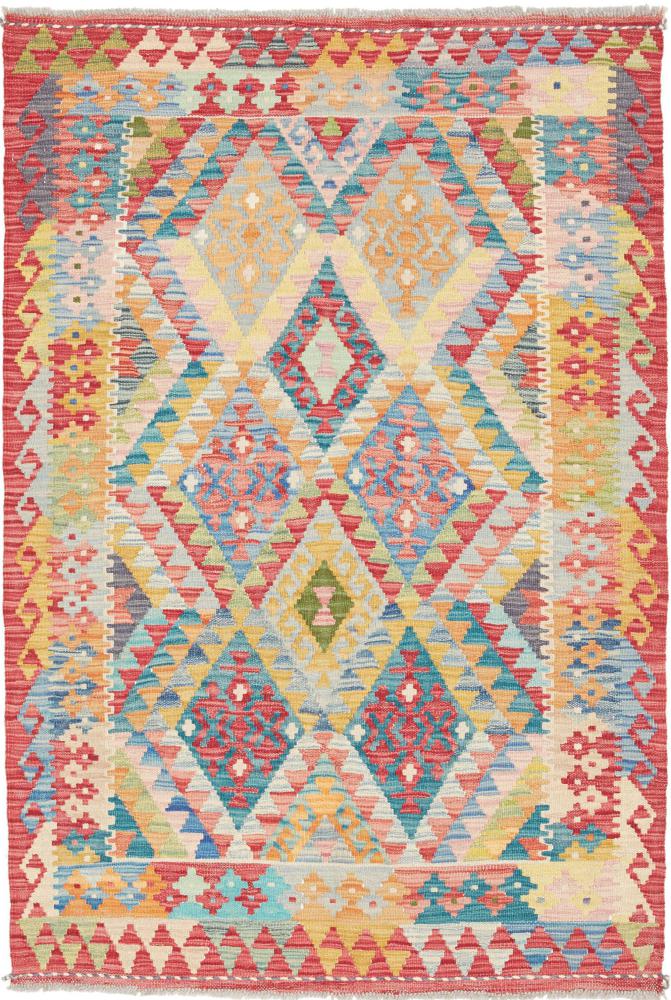 Αφγανικό χαλί Κιλίμ Afghan 146x99 146x99, Περσικό χαλί Οι κόμποι έγιναν με το χέρι