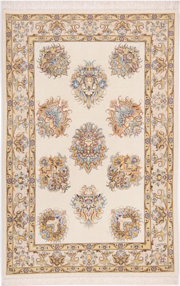 Alfombra persa Tabriz Urdimbre de Seda 147x96 147x96, Alfombra persa Anudado a mano