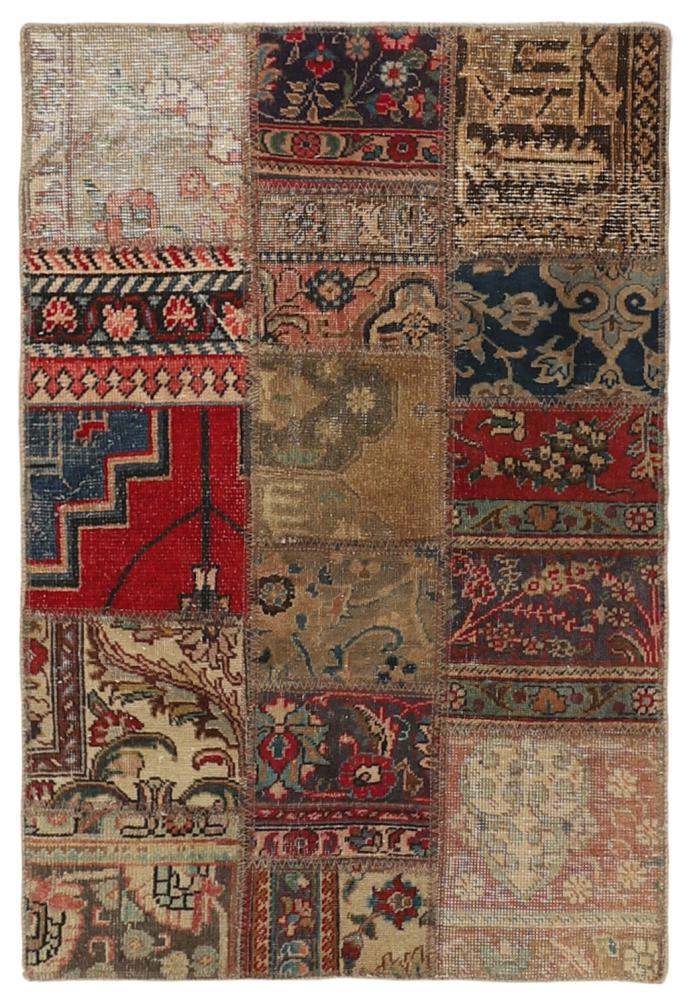 Alfombra persa Patchwork 124x79 124x79, Alfombra persa Anudado a mano